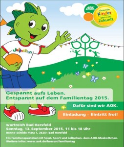 Großer AOK-Familientag am 13. September im wortreich
