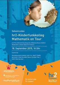Am 18. September im wortreich: „hr2-Kinderfunkkolleg Mathematik on Tour“  