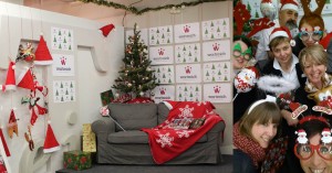 Unsere Selfie-Ecke im Foyer des wortreich