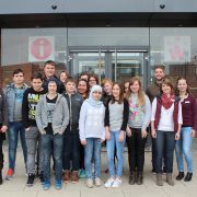 Die SchülerInnen der 7. Klasse der KDS beim ZiSch-Projekt 2017 im wortreich